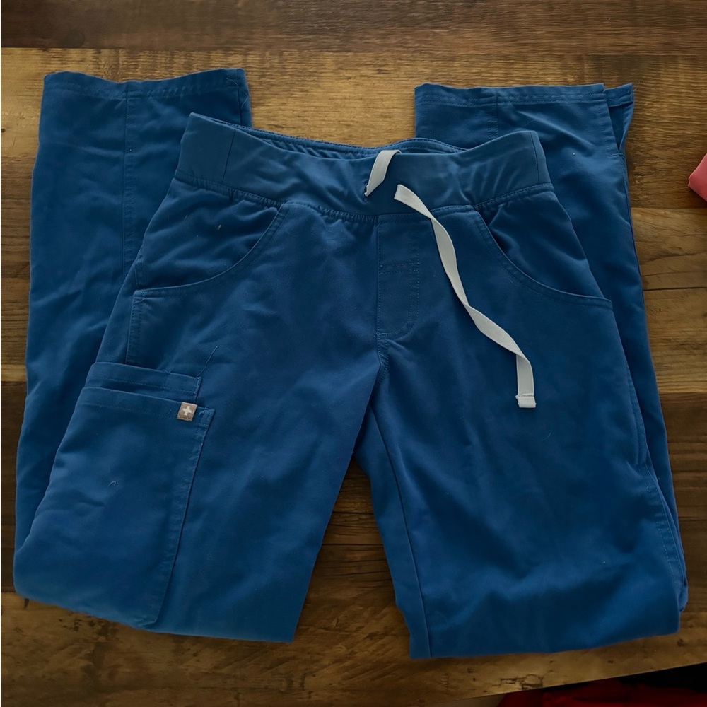 Figs Royal Blue Straight Scrub Pants